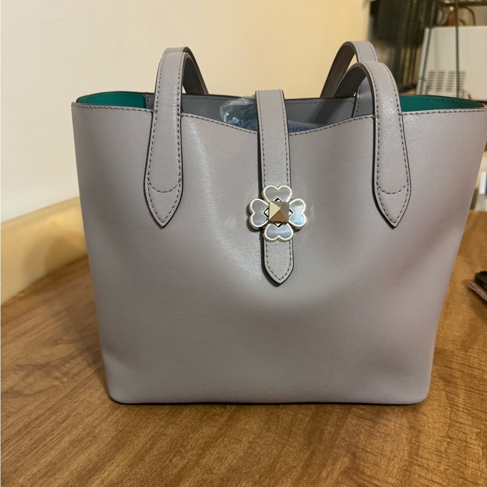 Gray Kate Spade tote